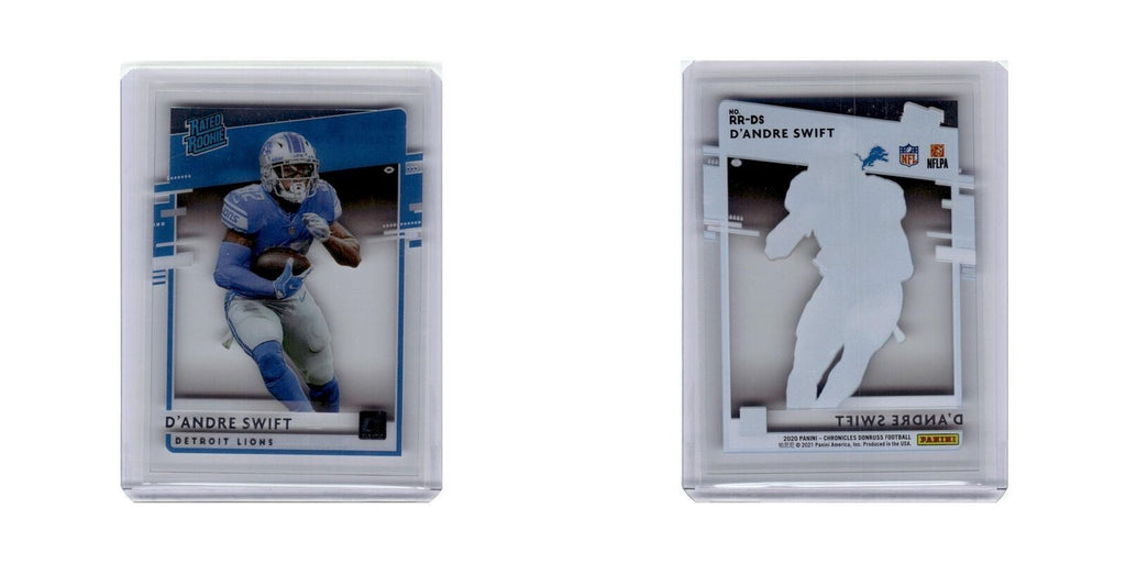 D'Andre Swift 2020 Donruss Clearly Rated Rookie #RR-DS Detroit Lions NM