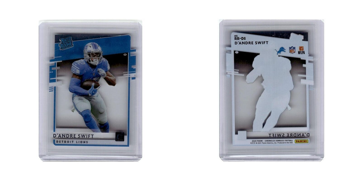 D'Andre Swift 2020 Donruss Clearly Rated Rookie #RR-DS Detroit Lions NM