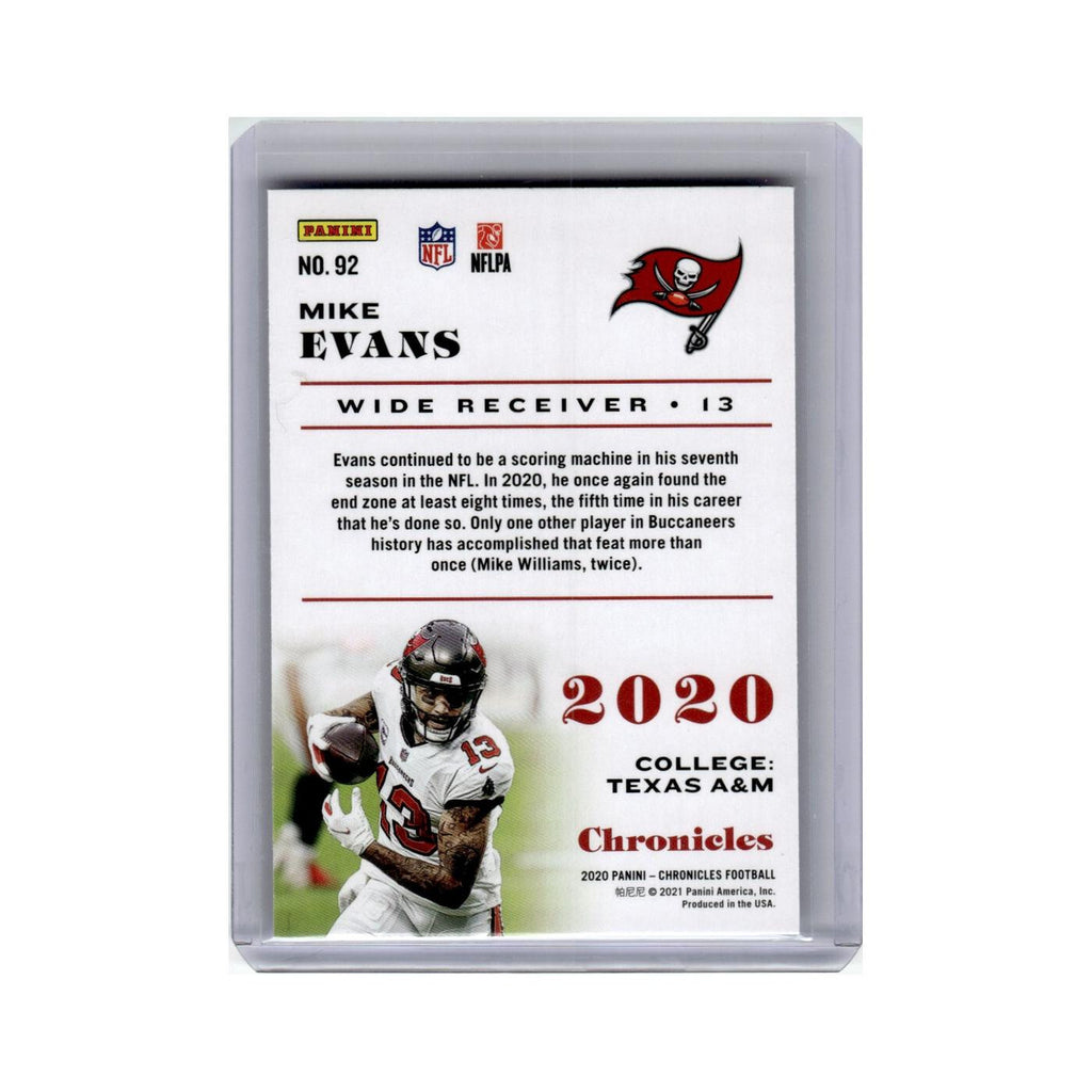 Mike Evans 2020 Panini Chronicles #92 Tampa Bay Buccaneers Football Card NM