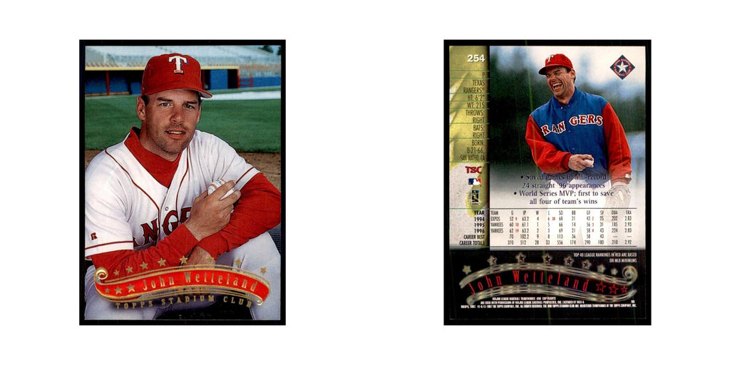1997 Stadium Club John Wetteland Baseball Cards #254