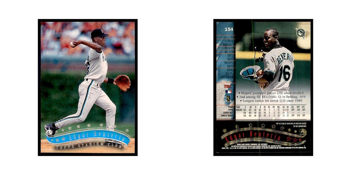 1997 Stadium Club Edgar Renteria Baseball Cards #154