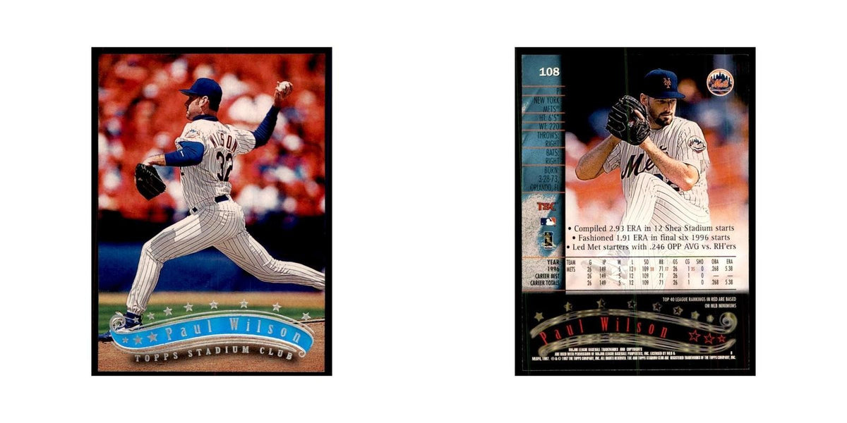 1997 Stadium Club Paul Wilson Baseball Cards #108