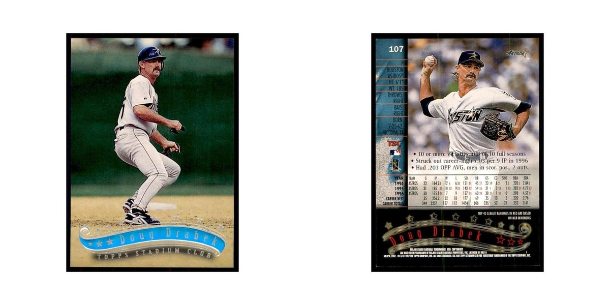 1997 Stadium Club Doug Drabek Baseball Cards #107