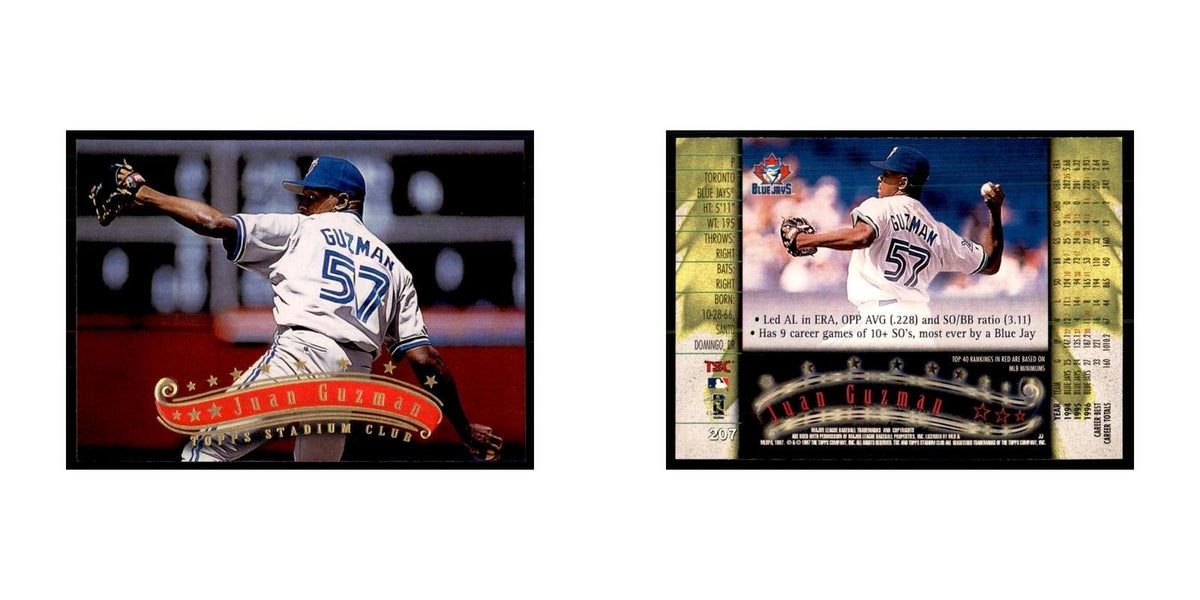 1997 Stadium Club Juan Guzman Baseball Cards #207