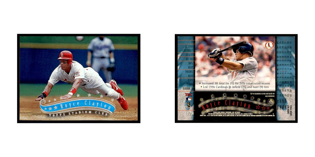 1997 Stadium Club Royce Clayton Baseball Cards #128