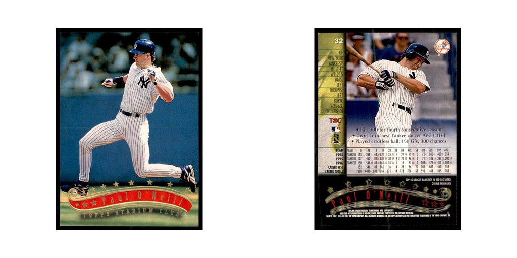1997 Stadium Club Paul O'Neill Baseball Cards #32