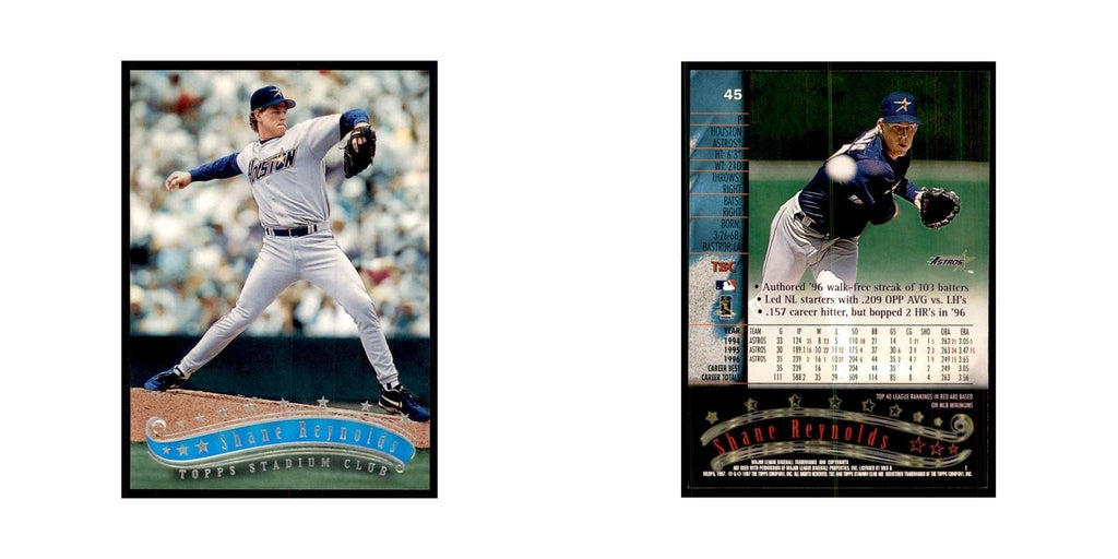 1997 Stadium Club Shane Reynolds Baseball Cards #45