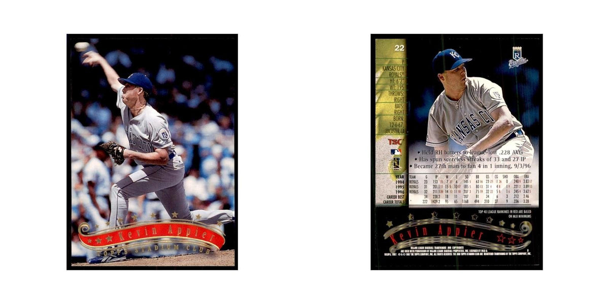 1997 Stadium Club Kevin Appier Baseball Cards #22