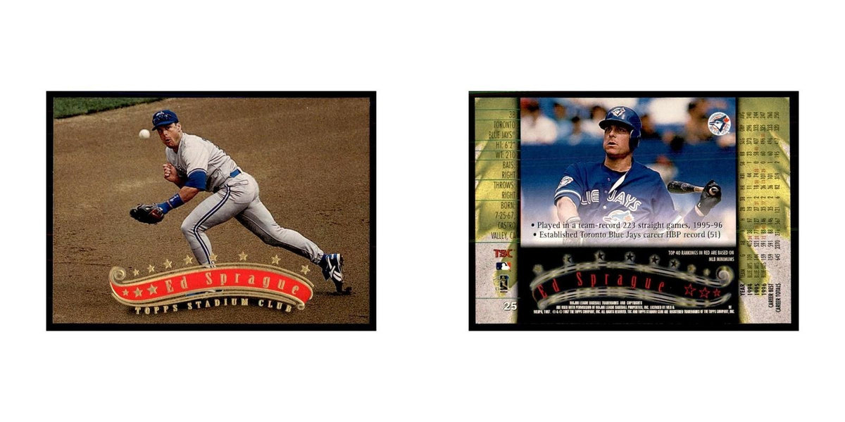 1997 Stadium Club Ed Sprague Baseball Cards #25