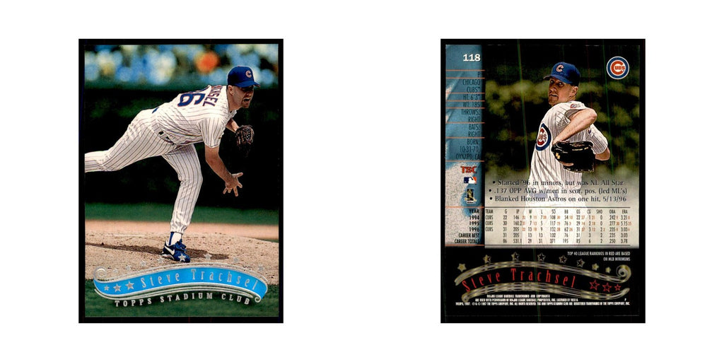 1997 Stadium Club Steve Trachsel Baseball Cards #118