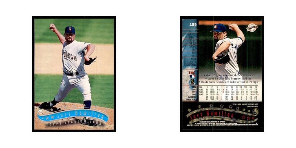 1997 Stadium Club Joey Hamilton Baseball Cards #155