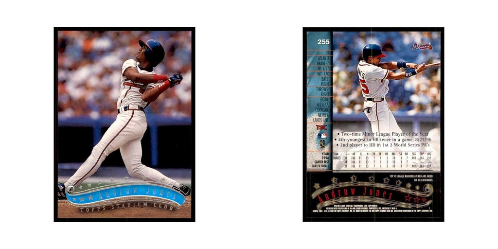 1997 Stadium Club Andruw Jones Baseball Cards #255