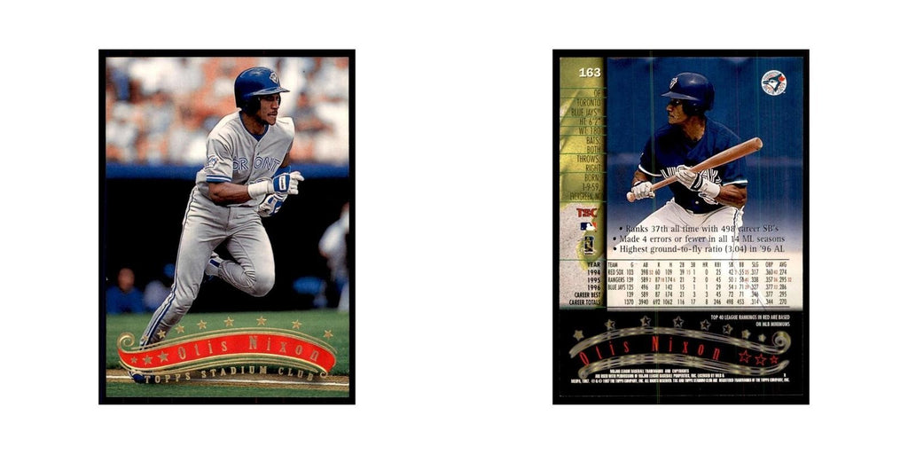1997 Stadium Club Otis Nixon Baseball Cards #163