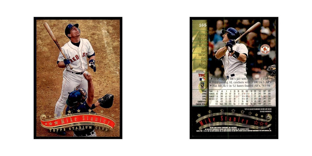1997 Stadium Club Mike Stanley Baseball Cards #165