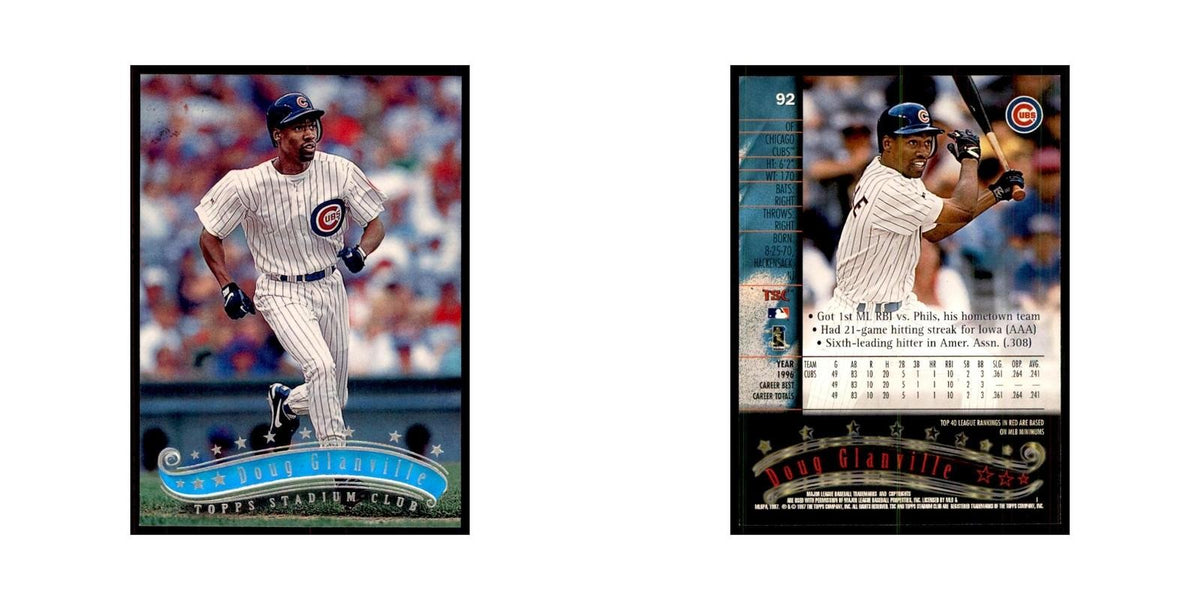 1997 Stadium Club Doug Glanville Baseball Cards #92