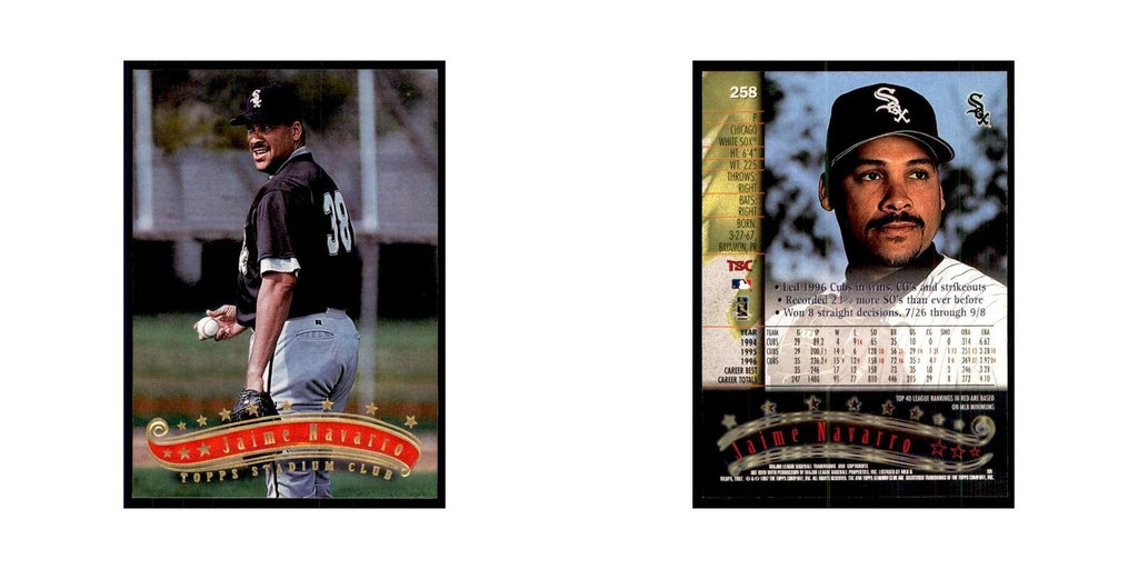1997 Stadium Club Jaime Navarro Baseball Cards #258