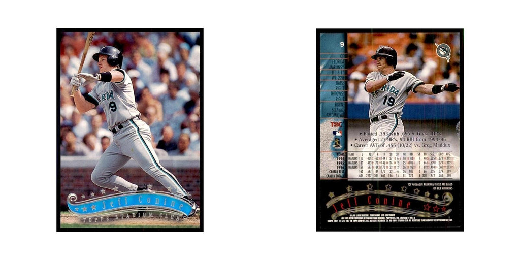 1997 Stadium Club Jeff Conine Baseball Cards #9