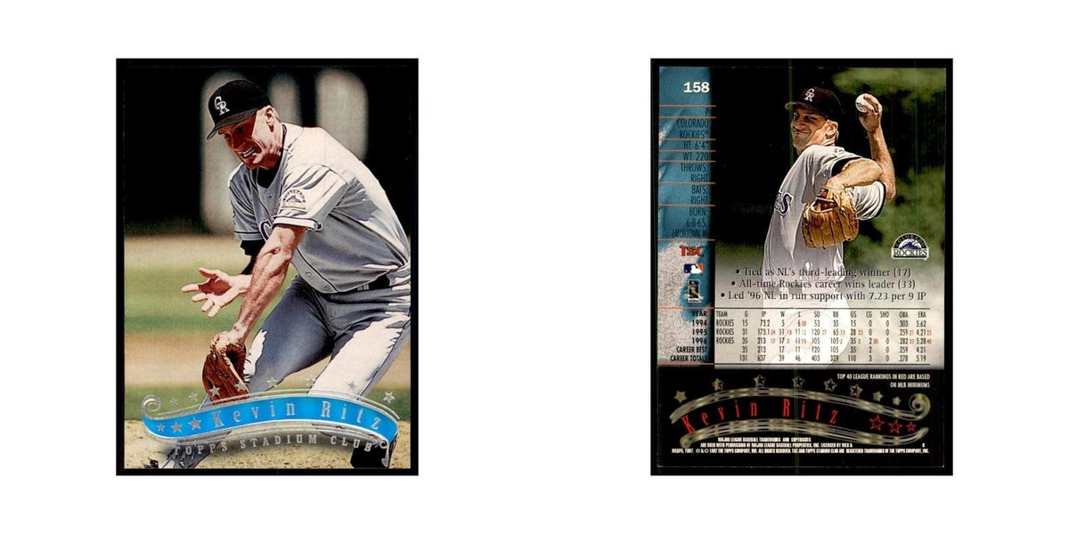 1997 Stadium Club Kevin Ritz Baseball Cards #158