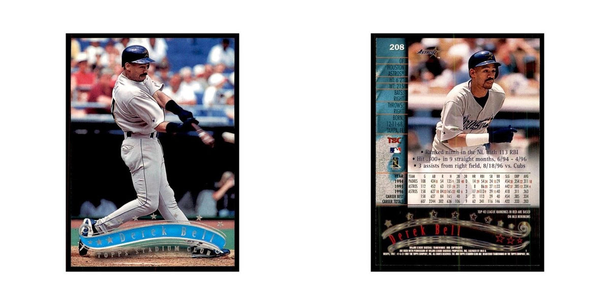 1997 Stadium Club Derek Bell Baseball Cards #208