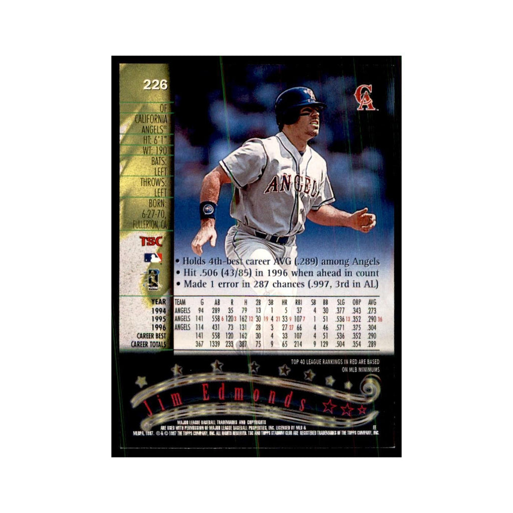 1997 Stadium Club Jim Edmonds Baseball Cards #226
