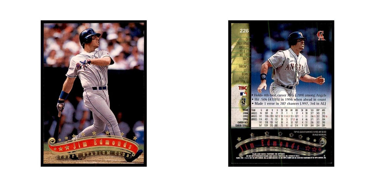 1997 Stadium Club Jim Edmonds Baseball Cards #226