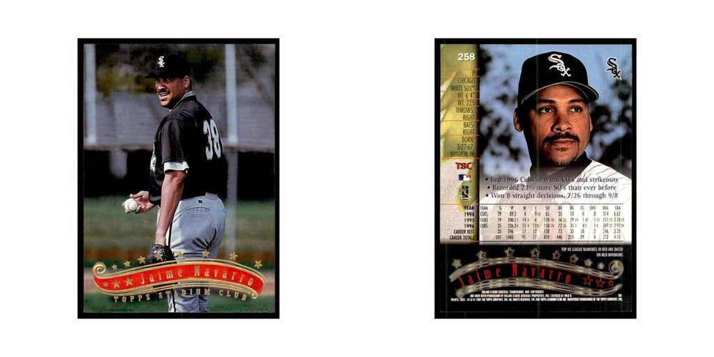 1997 Stadium Club Jaime Navarro Baseball Cards #258