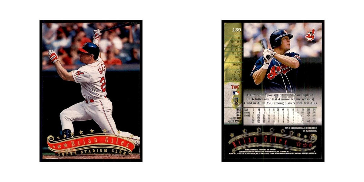 1997 Stadium Club Brian Giles Baseball Cards #139