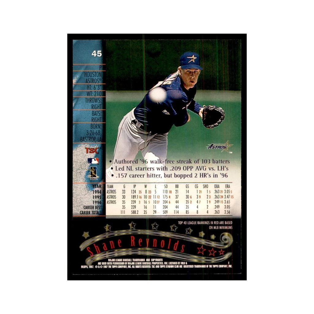 1997 Stadium Club Shane Reynolds Baseball Cards #45