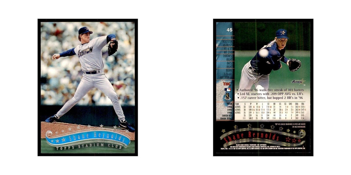 1997 Stadium Club Shane Reynolds Baseball Cards #45