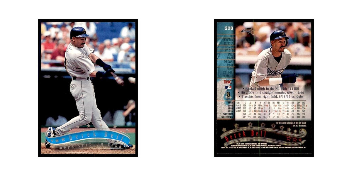 1997 Stadium Club Derek Bell Baseball Cards #208