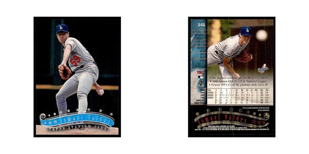 1997 Stadium Club Ismael Valdes Baseball Cards #141