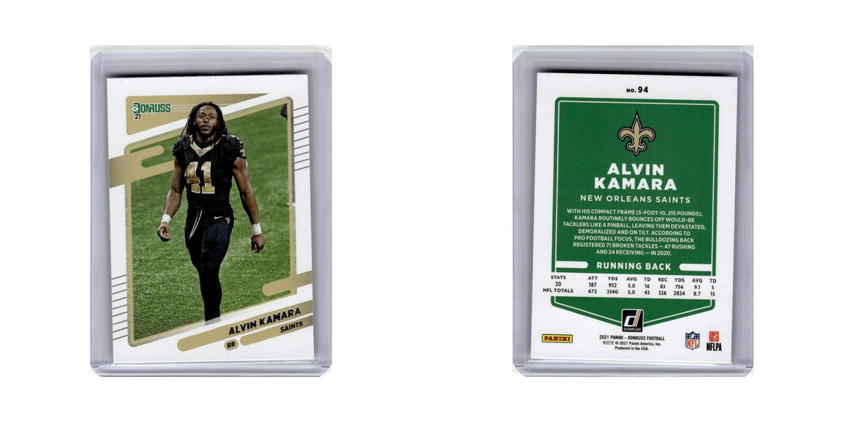 Alvin Kamara 2021 Donruss #94 New Orleans Saints Football Card NM