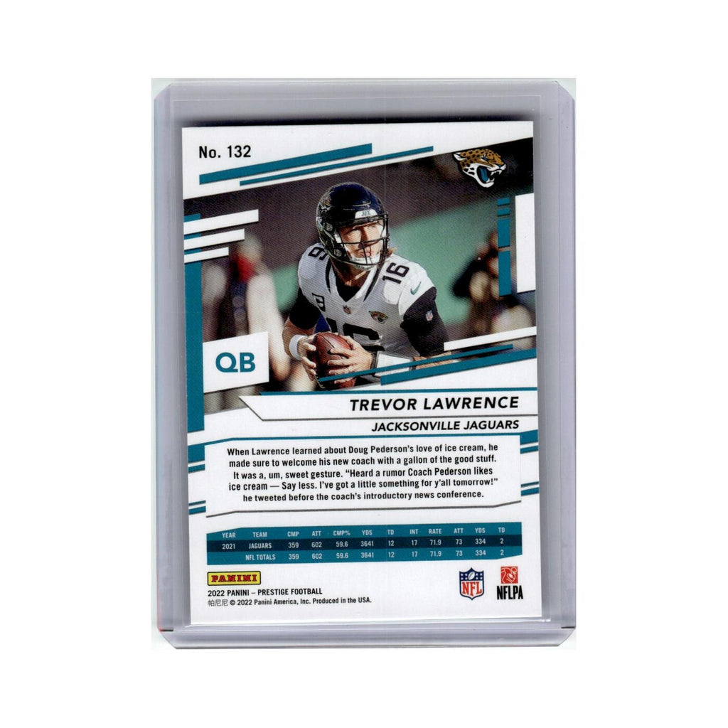 Trevor Lawrence 2022 Panini Prestige #132 Jacksonville Jaguars Football Card NM