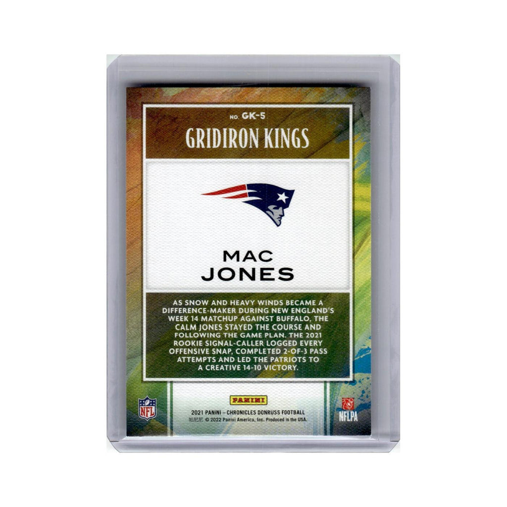 Mac Jones 2021 Panini Chronicles Gridiron Kings #GK-5 New England Patriots NM