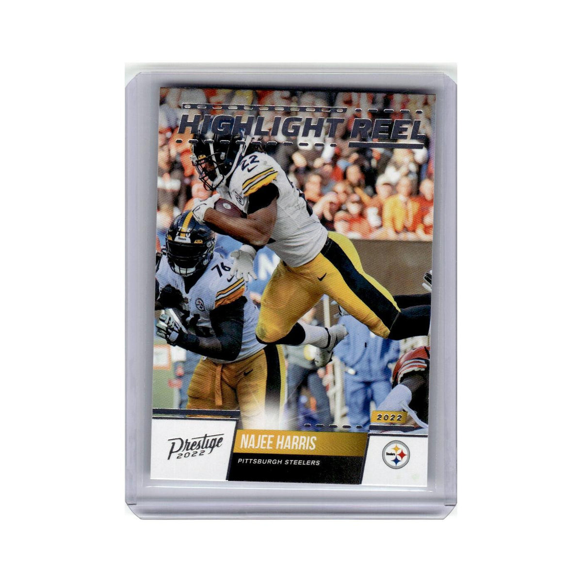 Najee Harris 2022 Panini Prestige Highlight Reel #HR-18 Pittsburgh Steelers NM