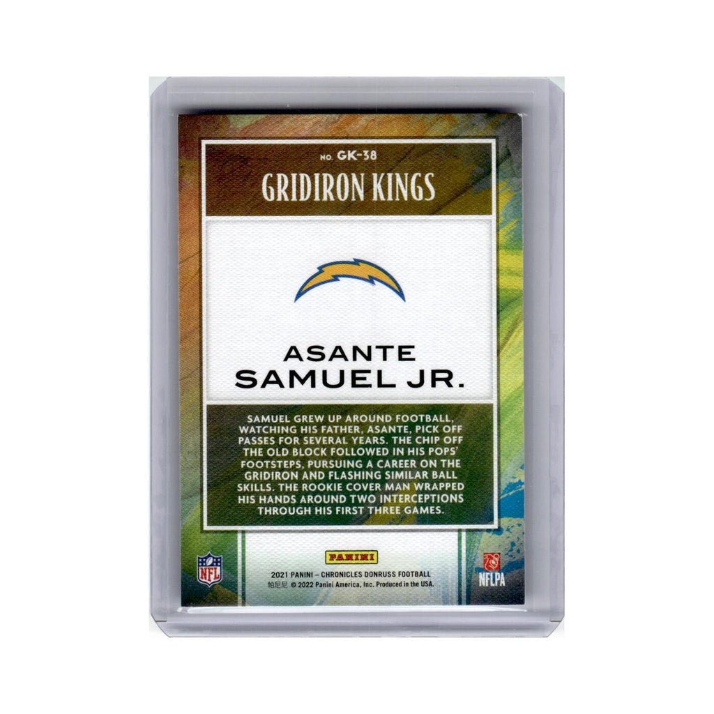 Asante Samuel Jr. 2021 Panini Chronicles Gridiron Kings #GK-38 Chargers NM