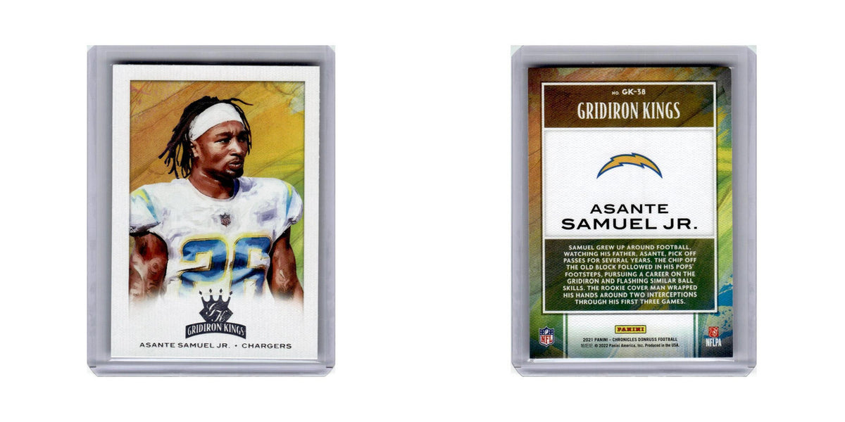 Asante Samuel Jr. 2021 Panini Chronicles Gridiron Kings #GK-38 Chargers NM