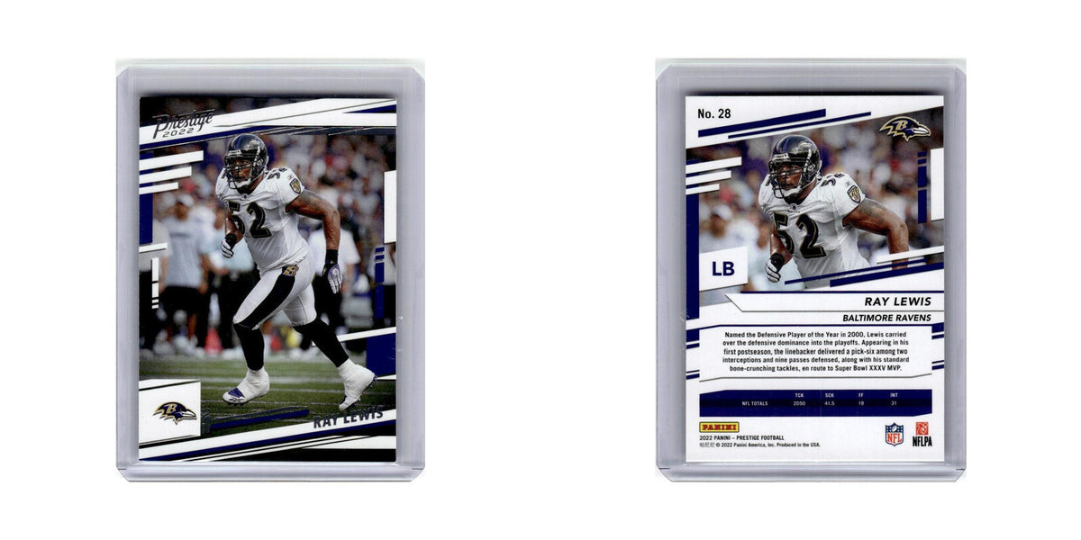 Ray Lewis 2022 Panini Prestige #28 Baltimore Ravens Football Card NM