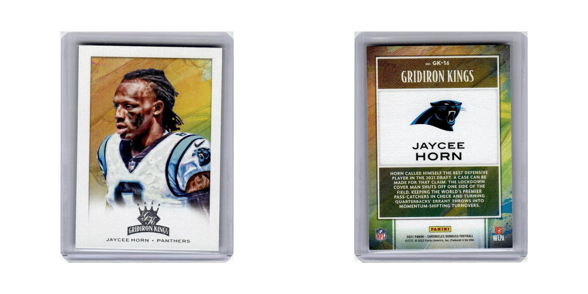 Jaycee Horn 2021 Panini Chronicles Gridiron Kings #GK-36 Carolina Panthers NM