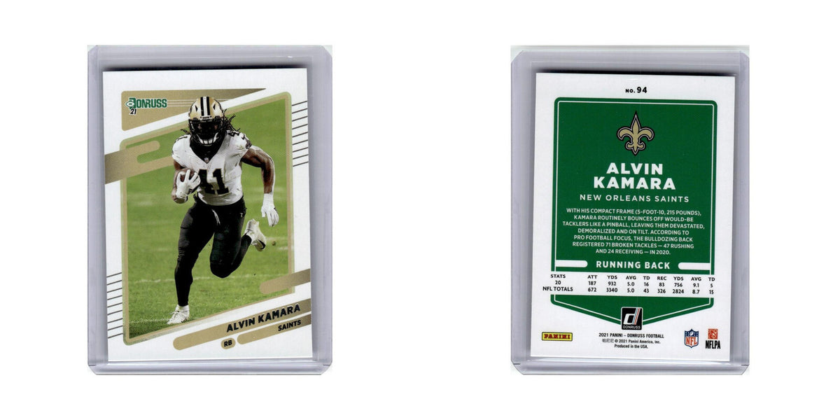 Alvin Kamara 2021 Donruss #94 New Orleans Saints Football Card NM
