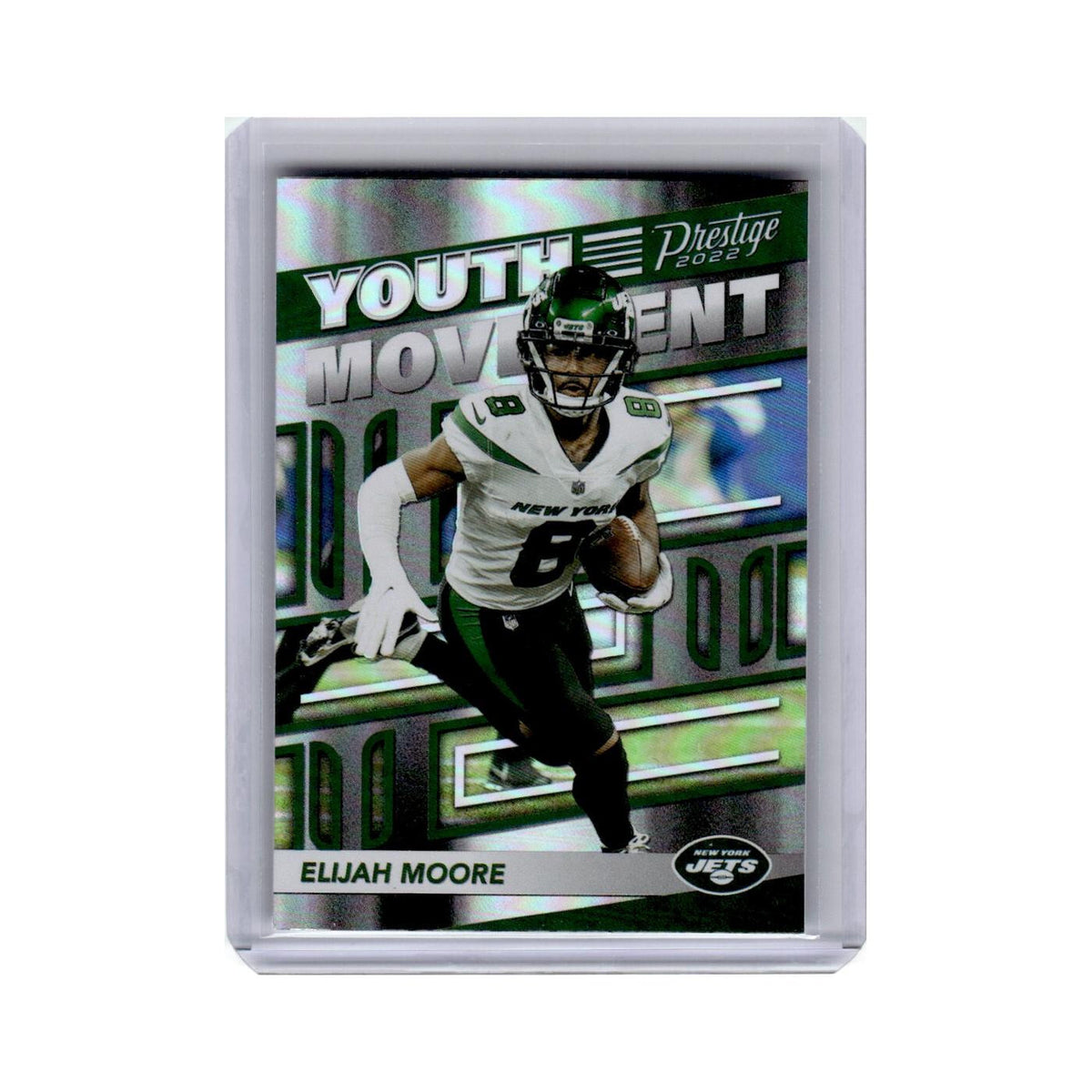 Elijah Moore 2022 Panini Prestige Youth Movement #YM-14 New York Jets NM