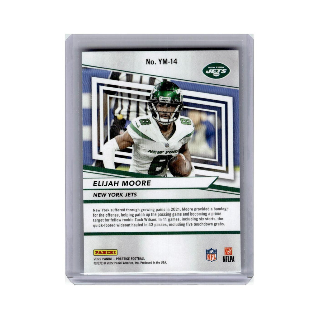 Elijah Moore 2022 Panini Prestige Youth Movement #YM-14 New York Jets NM