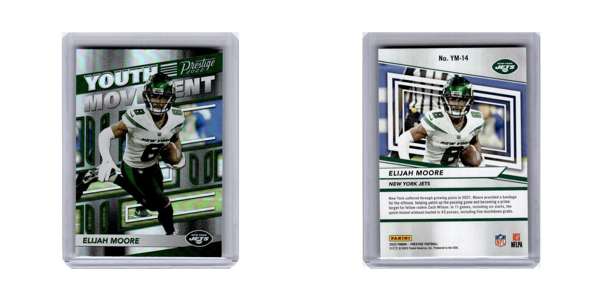Elijah Moore 2022 Panini Prestige Youth Movement #YM-14 New York Jets NM