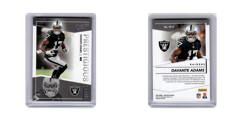 Davante Adams 2022 Panini Prestige Prestigious Pros #PP-9 Las Vegas Raiders NM
