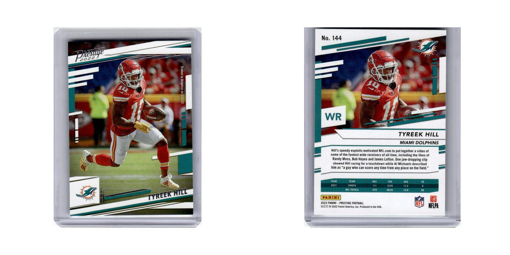Tyreek Hill 2022 Panini Prestige #144 Miami Dolphins Football Card NM
