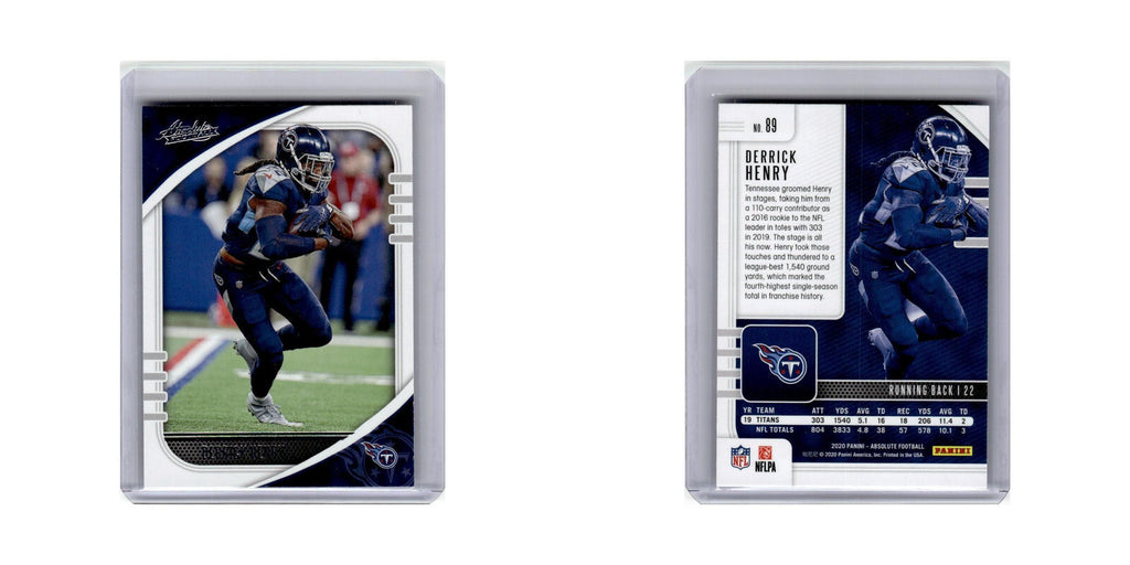 Derrick Henry 2020 Panini Absolute #89 Tennessee Titans Football Card NM