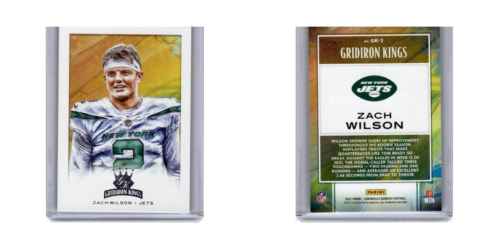 Zach Wilson 2021 Panini Chronicles Gridiron Kings #GK-2 New York Jets NM