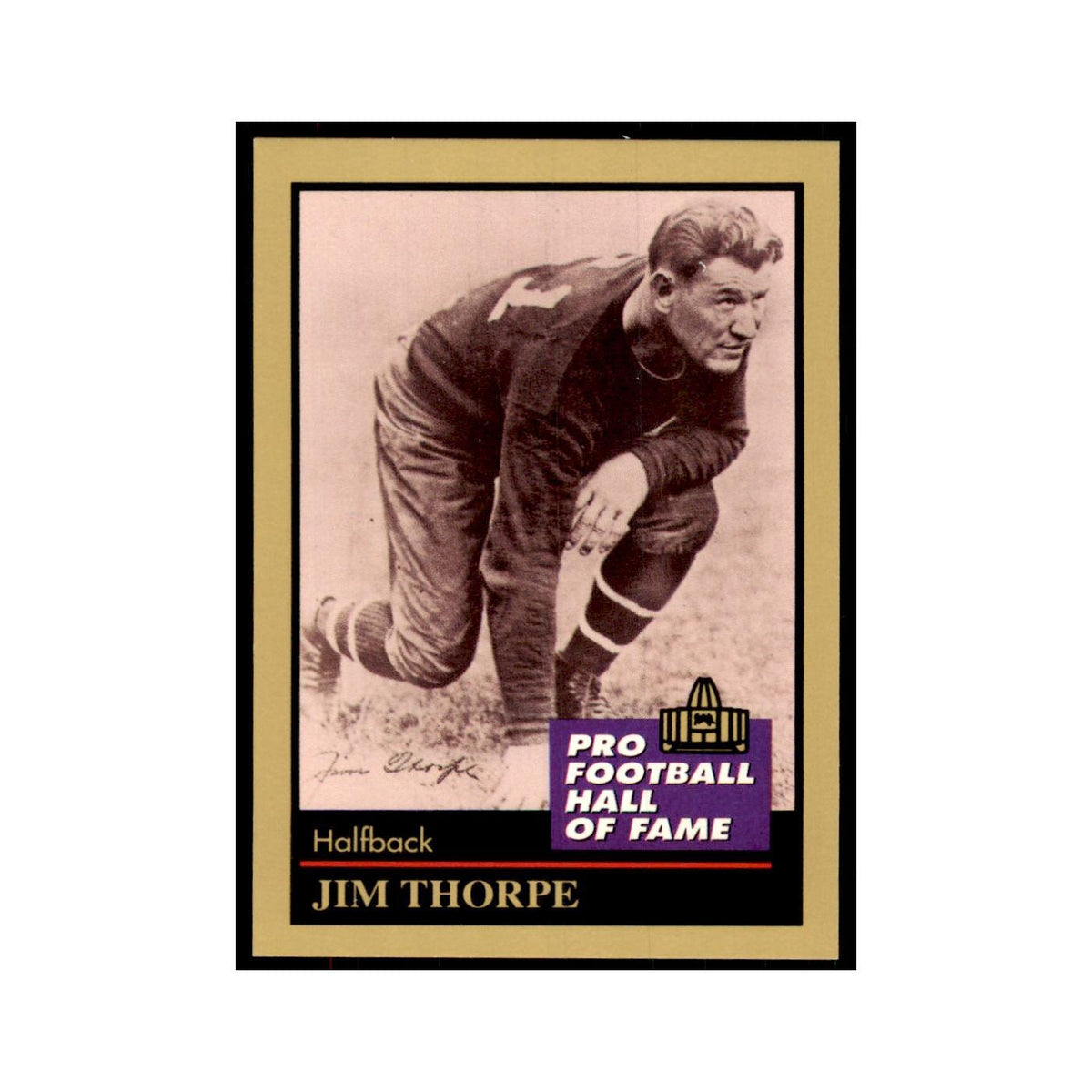1991 ENOR Corp Jim Thorpe Football Cards #137
