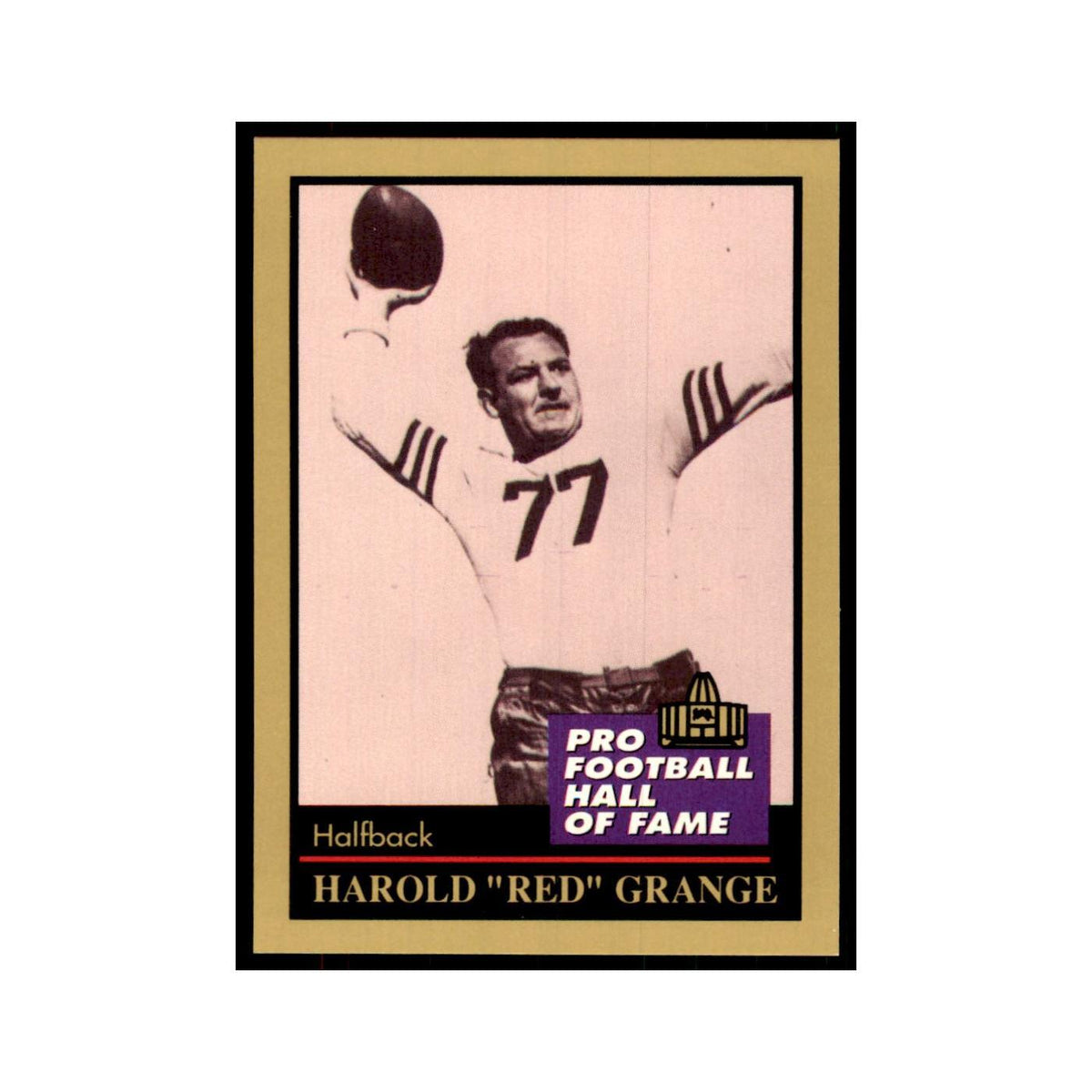 1991 ENOR Corp Red Grange Football Cards #49