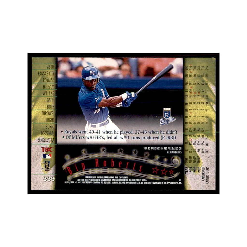 1997 Stadium Club Bip Roberts Baseball Cards #339